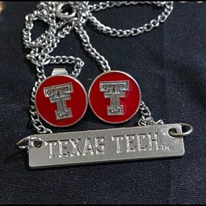 Texas Tech Earring and Necklace Set